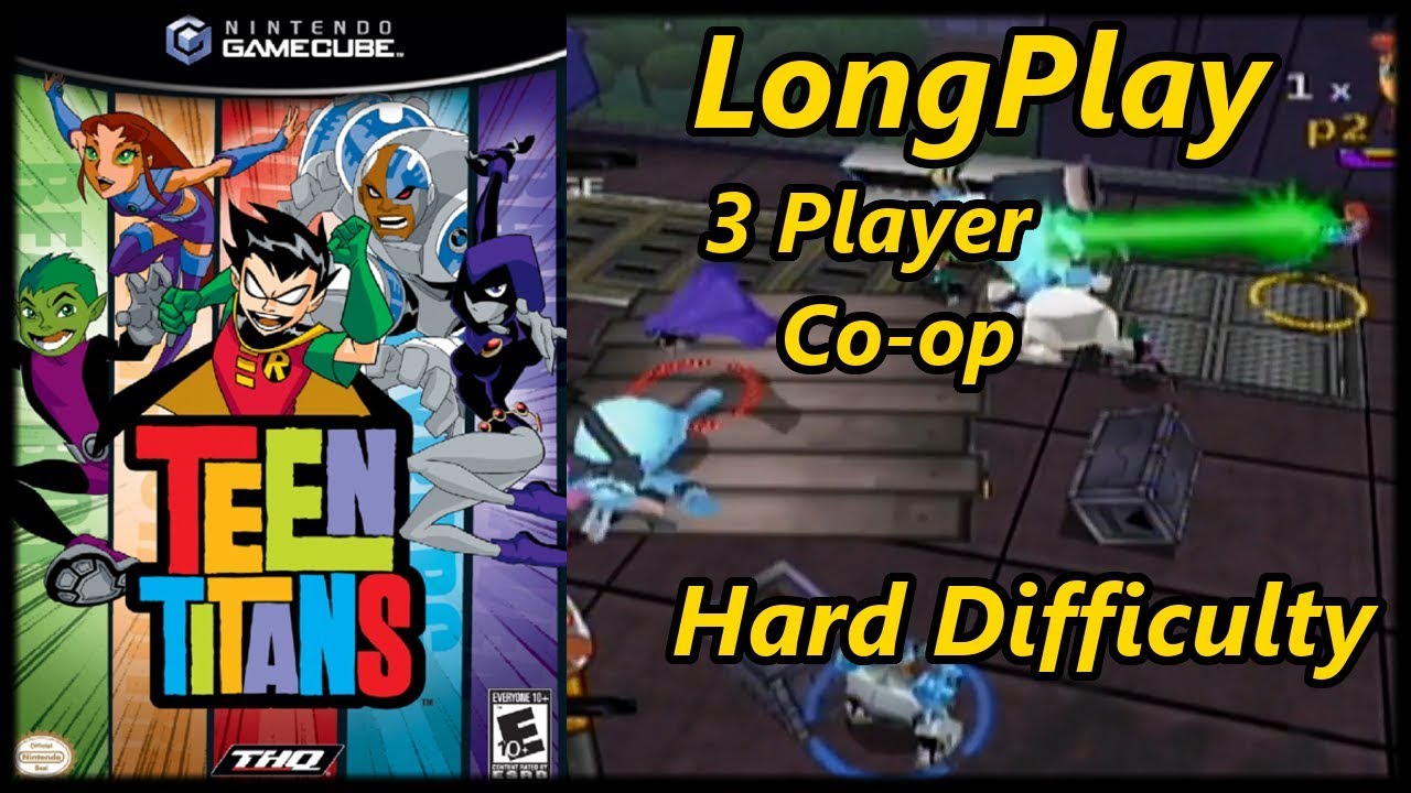 Teen Titans - Longplay 3 Player Co-op (Hard Difficulty) Full Game Walkthrough (No Commentary)