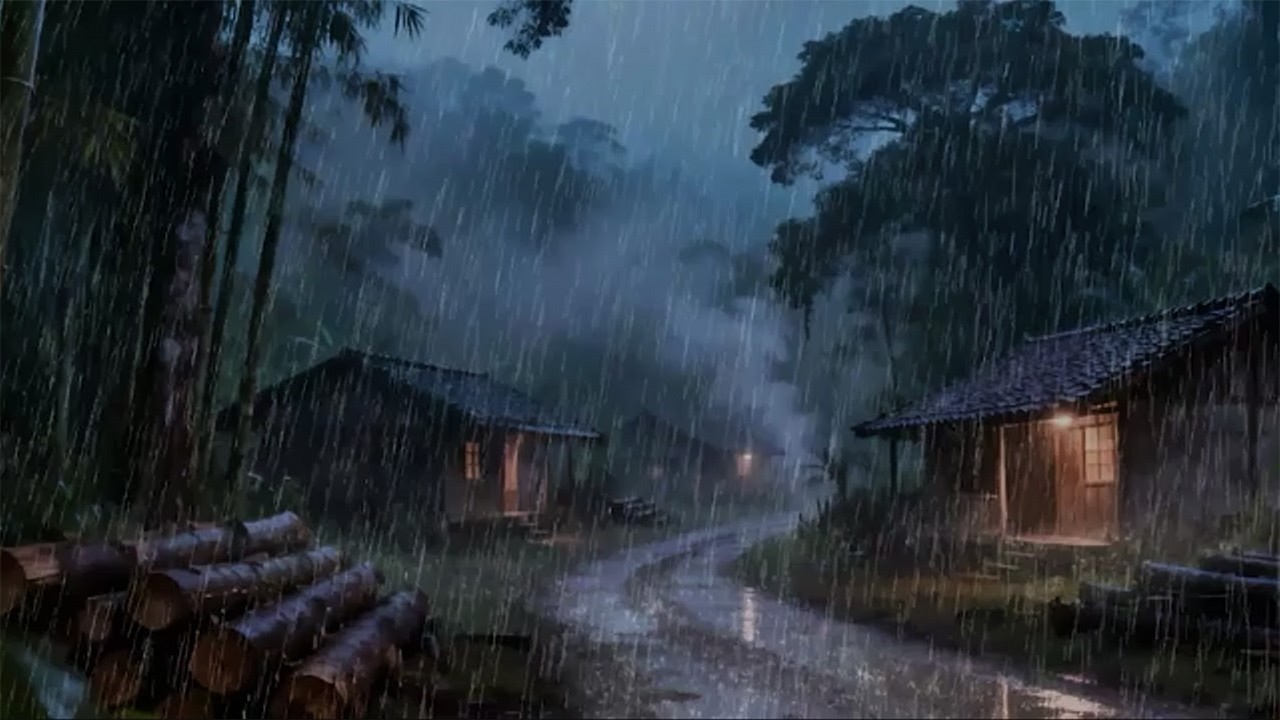 ASMR Lluvia Fuerte Para Dormir Profundamente Toda la Noche 🌧️