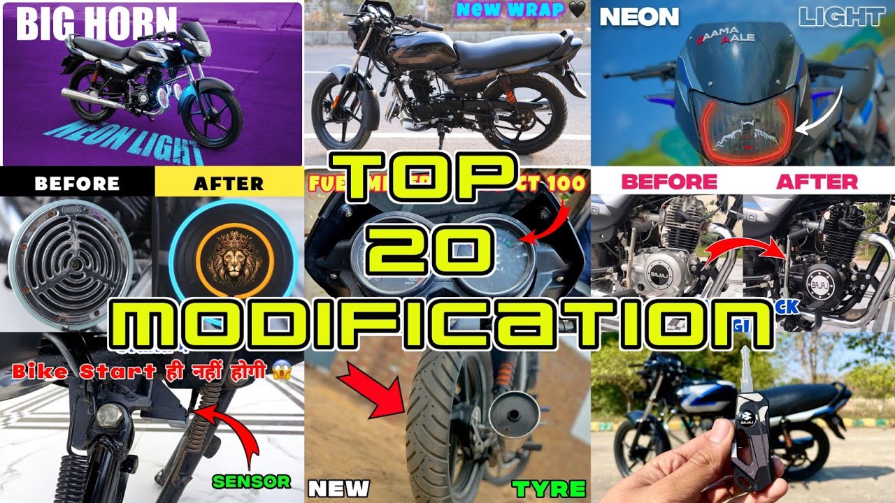 Top 20 Modification in Bajaj CT 100 Bike