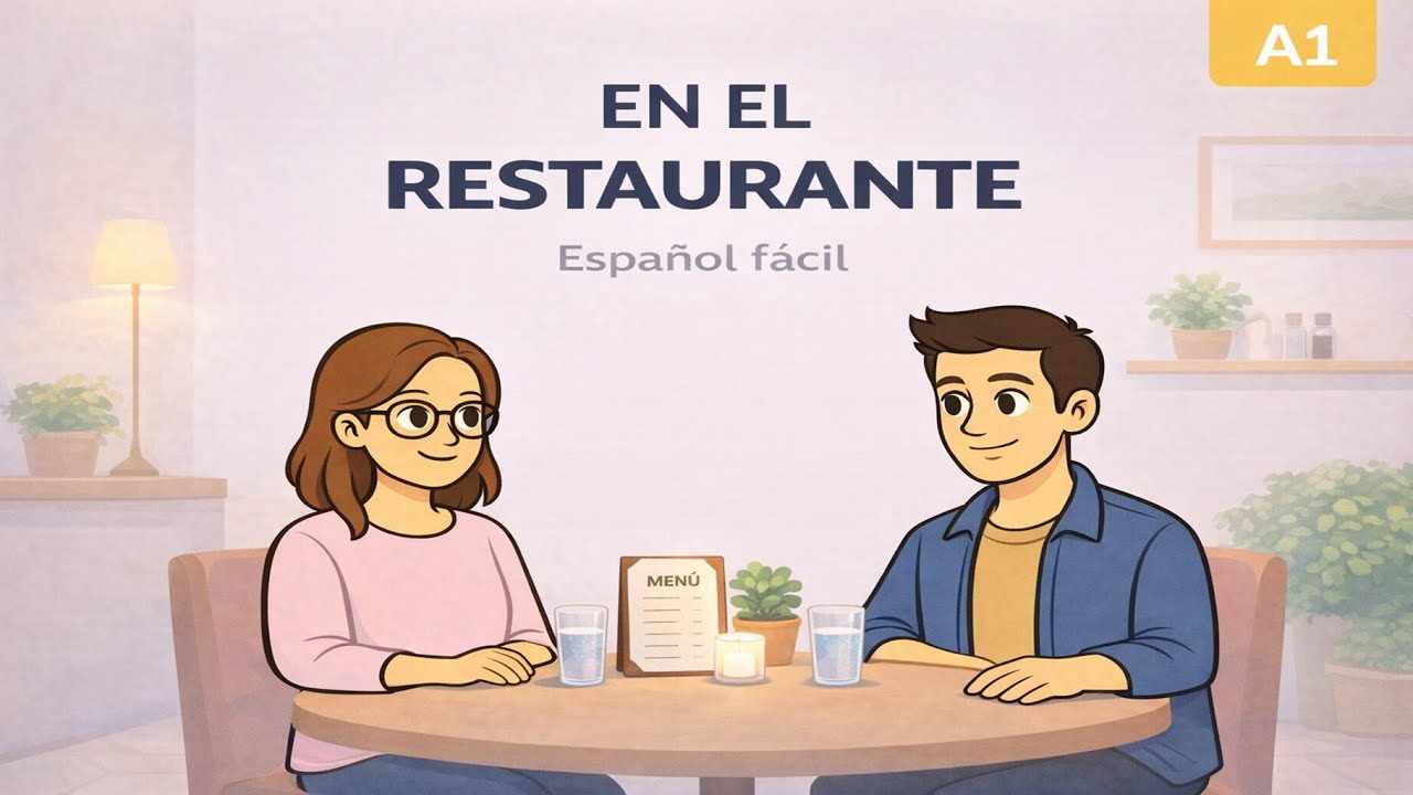 En el restaurante | Español fácil A1 | Práctica de escucha