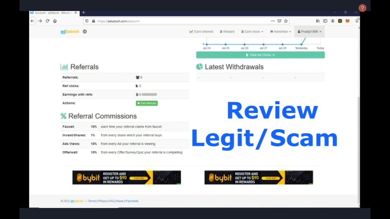 adsatosh.com Review/Bitcoin Faucet_Referral contest and Many More