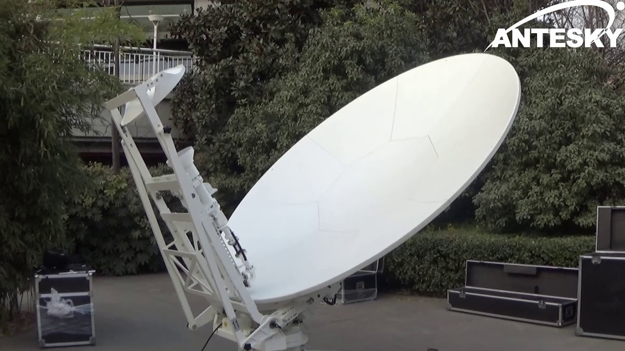 Antesky 2 4m automatic portable offset flyaway antenna