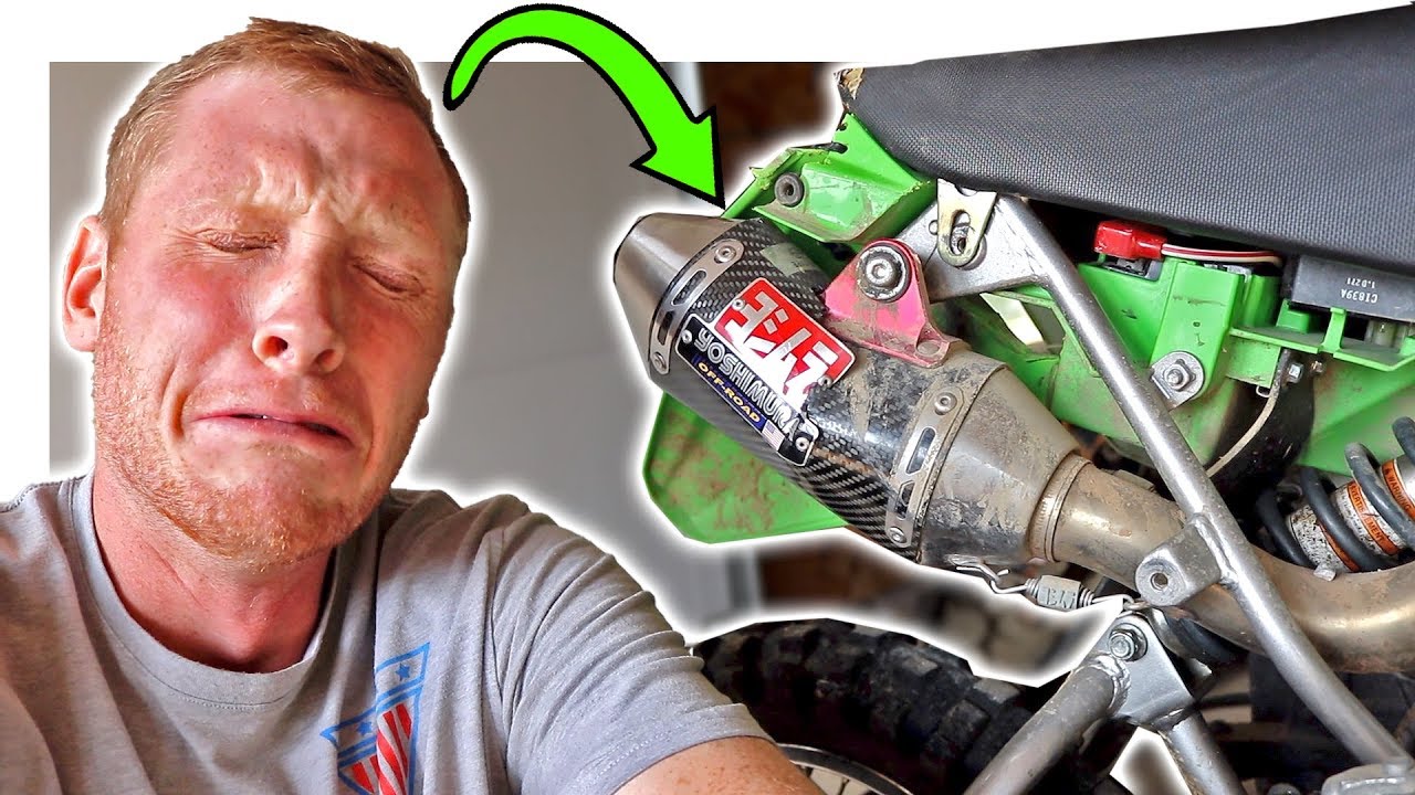 I Can’t Believe This Happened.. | The KLX110L Is Back!! | Exhaust Install (Stock VS Yoshimura)