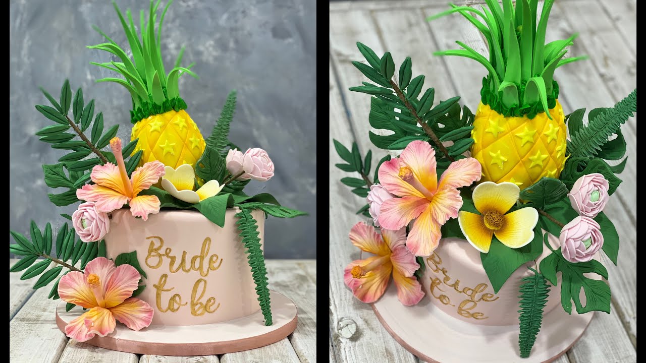 Flower & Pineapple Cake | Bride to be Cake