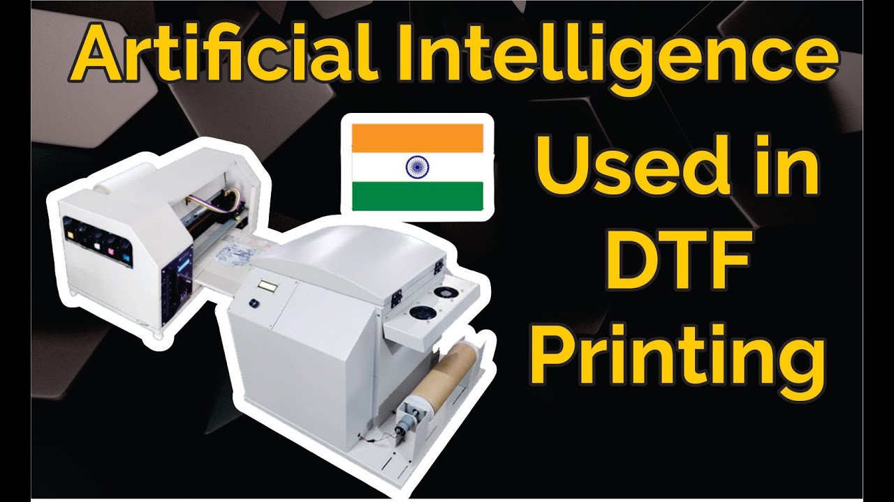 AI Powered Fully automatic DTF Printer. Direct to film printer with powder shaker