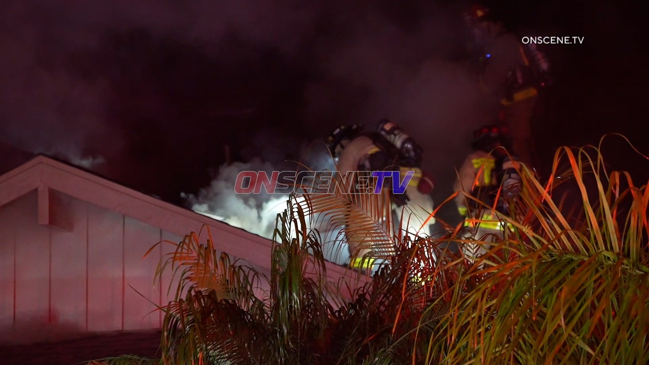 Fire Displaces Family, Oceanside, CA