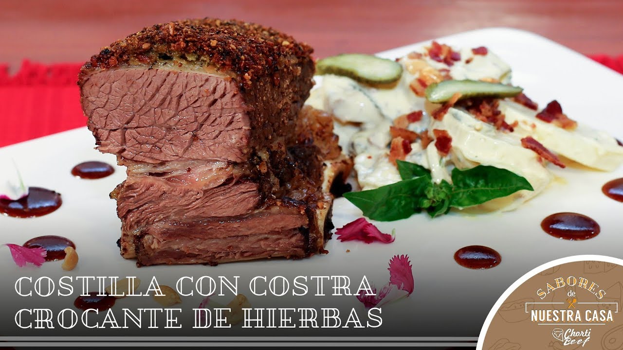 Costilla con Costra Crocante de Hierbas - Sabores de Nuestra Casa - Chorti Beef