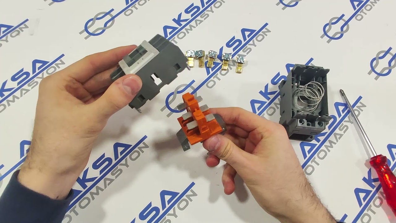 3 KUTUPLU KONTAKTÖRÜN İÇ YAPISI