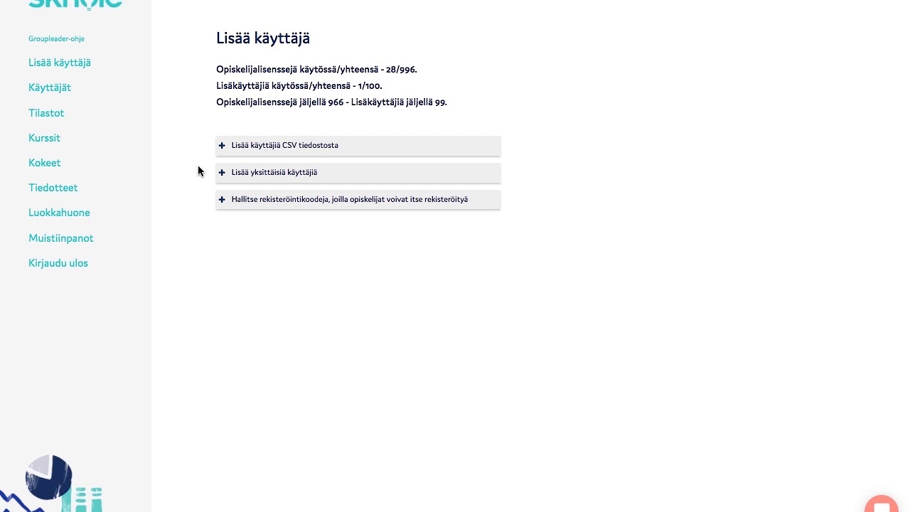 Lisää käyttäjä