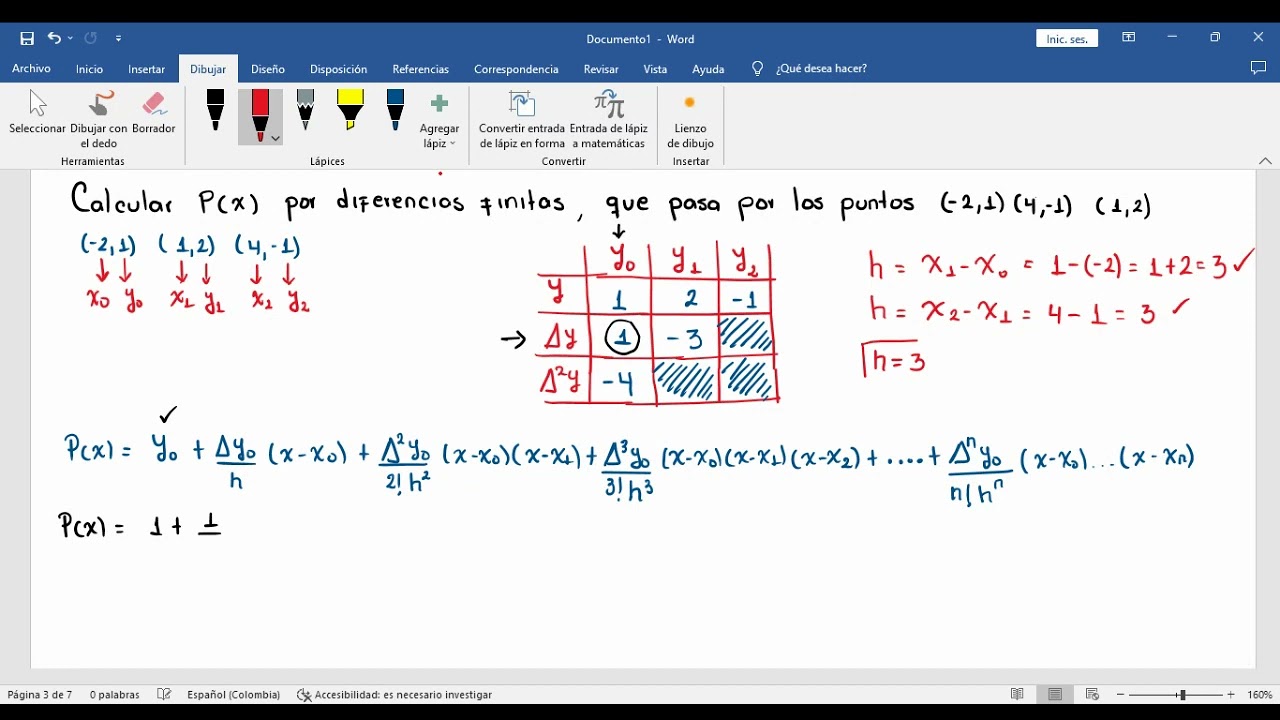 Polinomio de interpolación por diferencias finitas (Métodos numéricos)