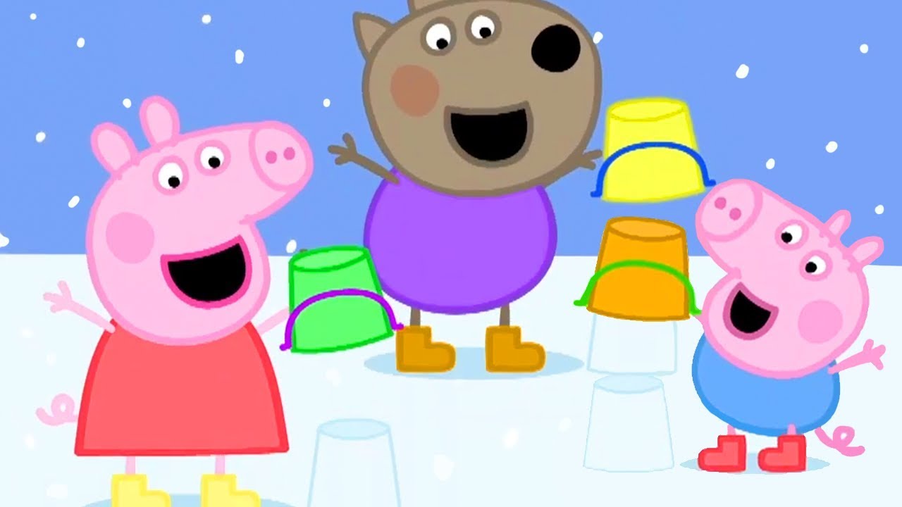 Peppa Pig in Hindi - Snow - Barf - हिंदी Kahaniya - Hindi Cartoons for Kids