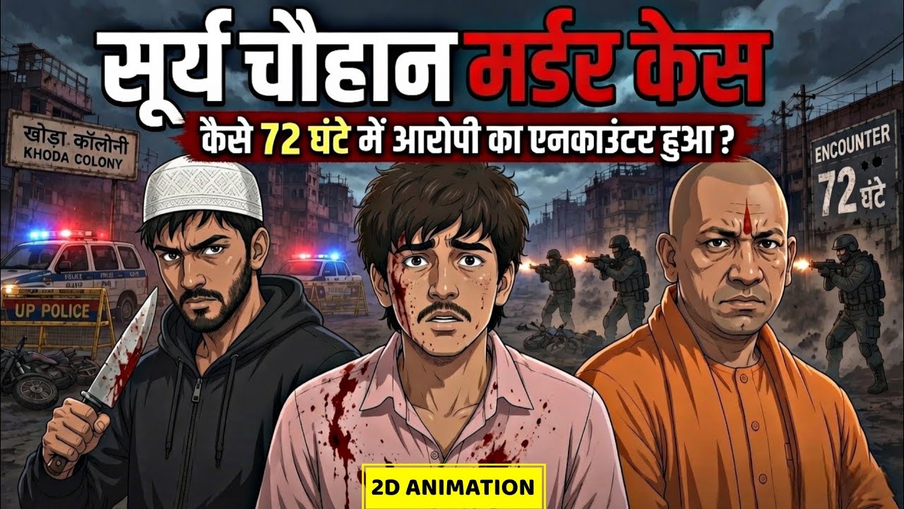 Surya Chauhan Murder Case: How Asad Was Killed in an Encounter Within 72 Hours | 2D Animation