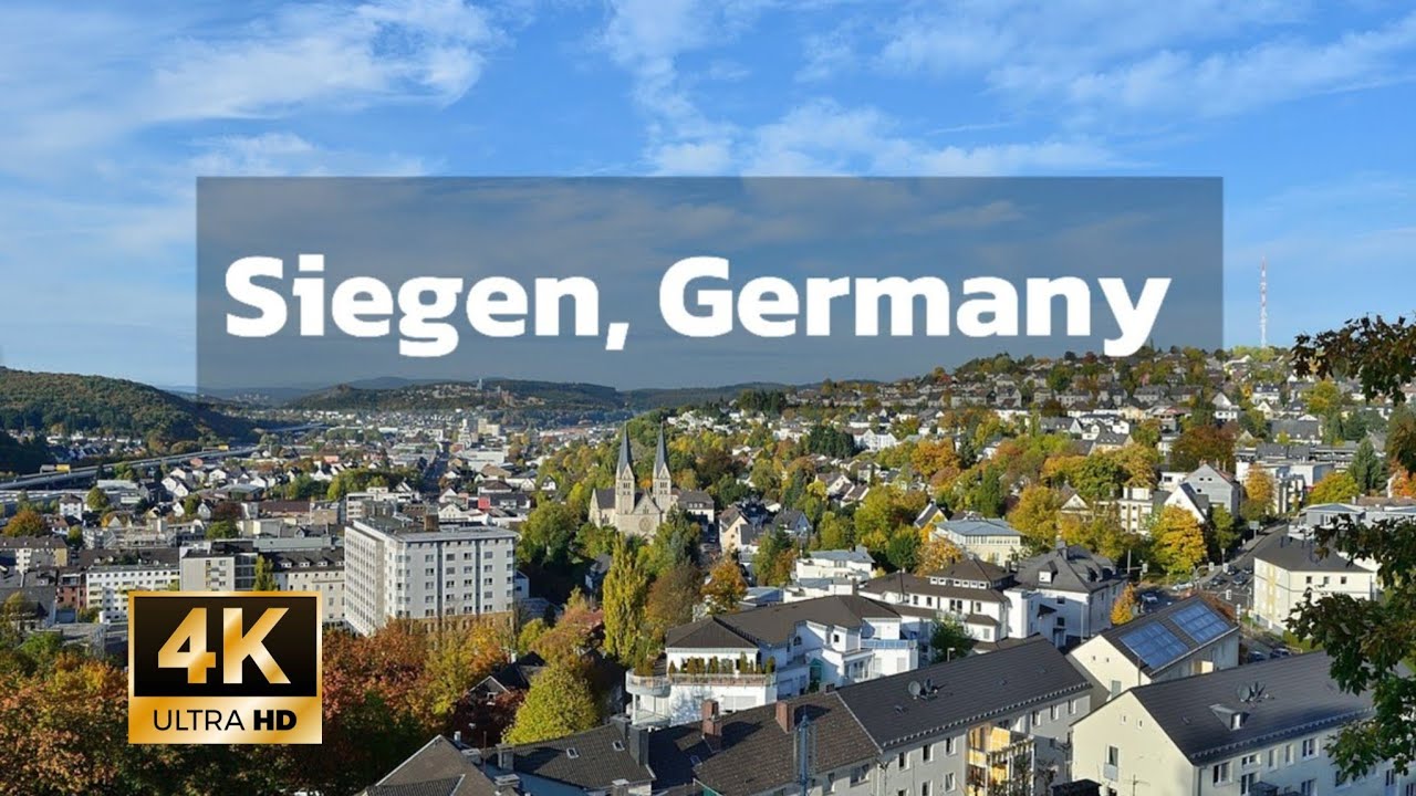 Siegen, Germany, Walking Tour 4K