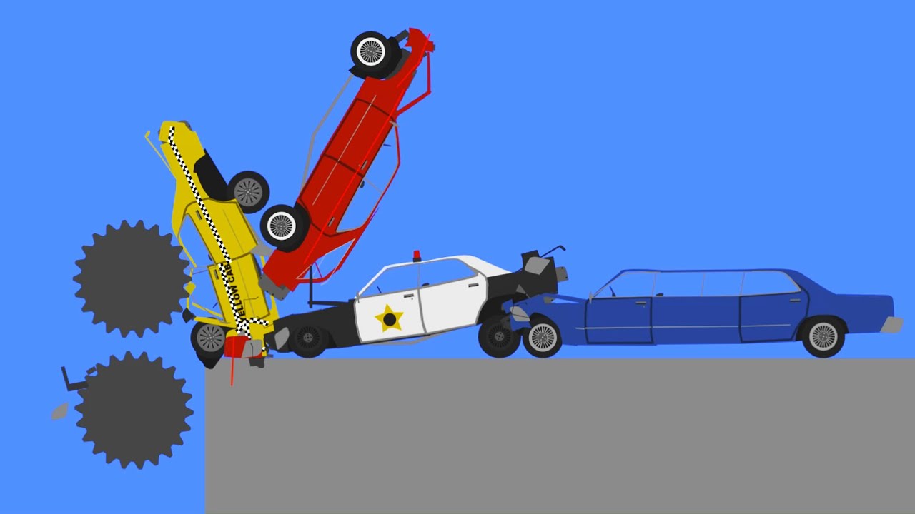 Extreme Car Crashes - Phun Algodoo Destruction Moments #6