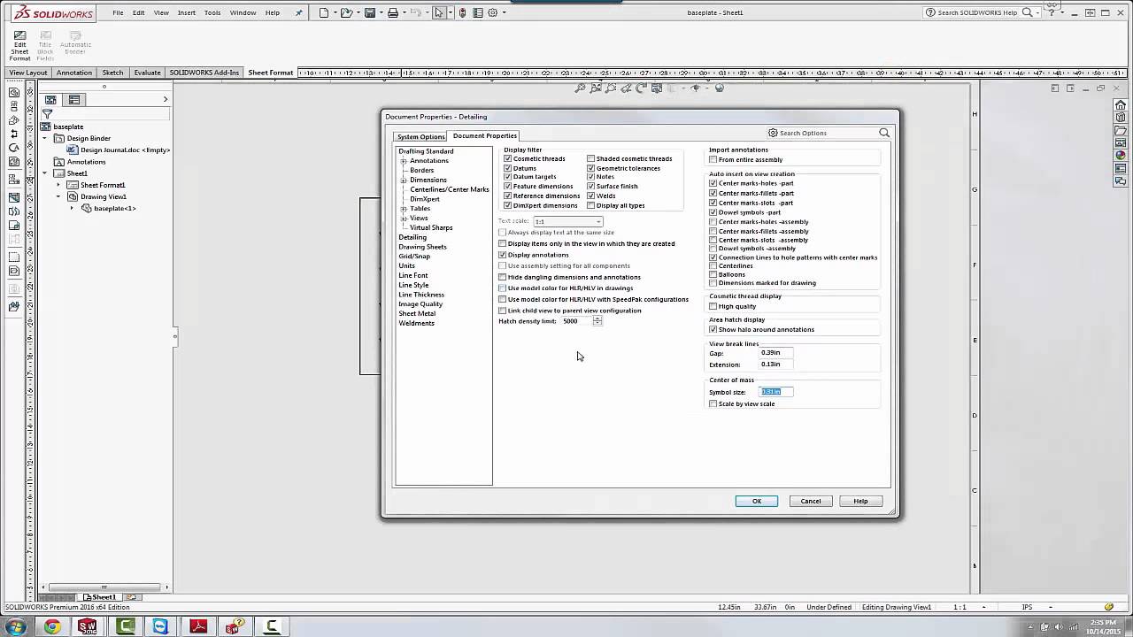 SOLIDWORKS Quick Tip - Centermark Scaling