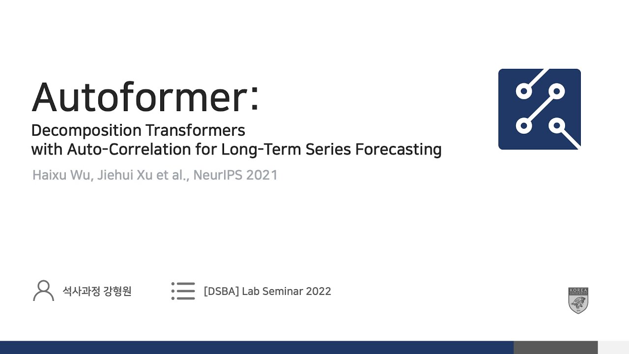 [Paper Review] Autoformer