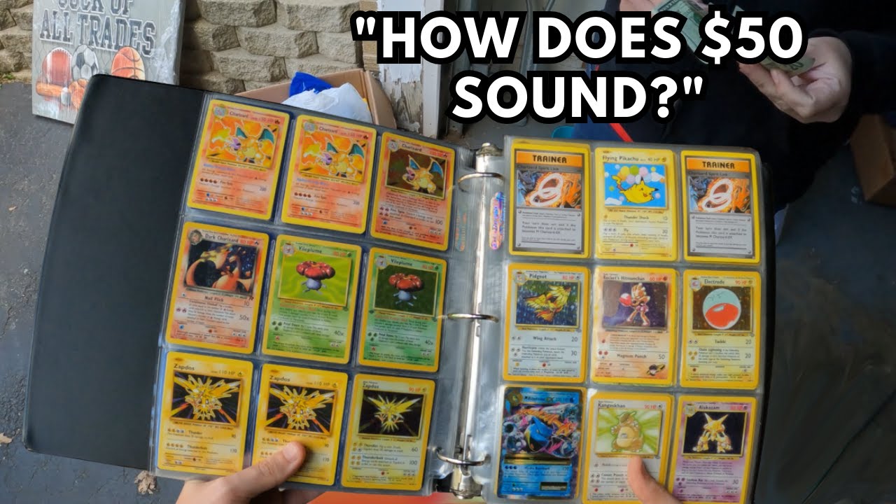 Я купил альбом старинных карточек покемонов на гаражной распродаже