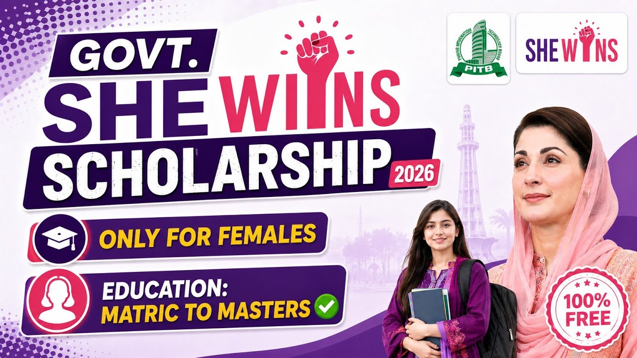 How to Apply CM SheWins Program 2026 | Scholarship for Pakistani Females - E Learn She Earn Courses