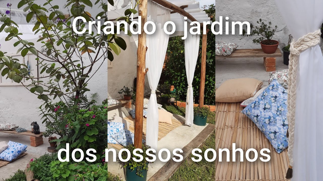 Finalmente decoramos o pergolado c/ ideias diy simples, realista e aconchegante 