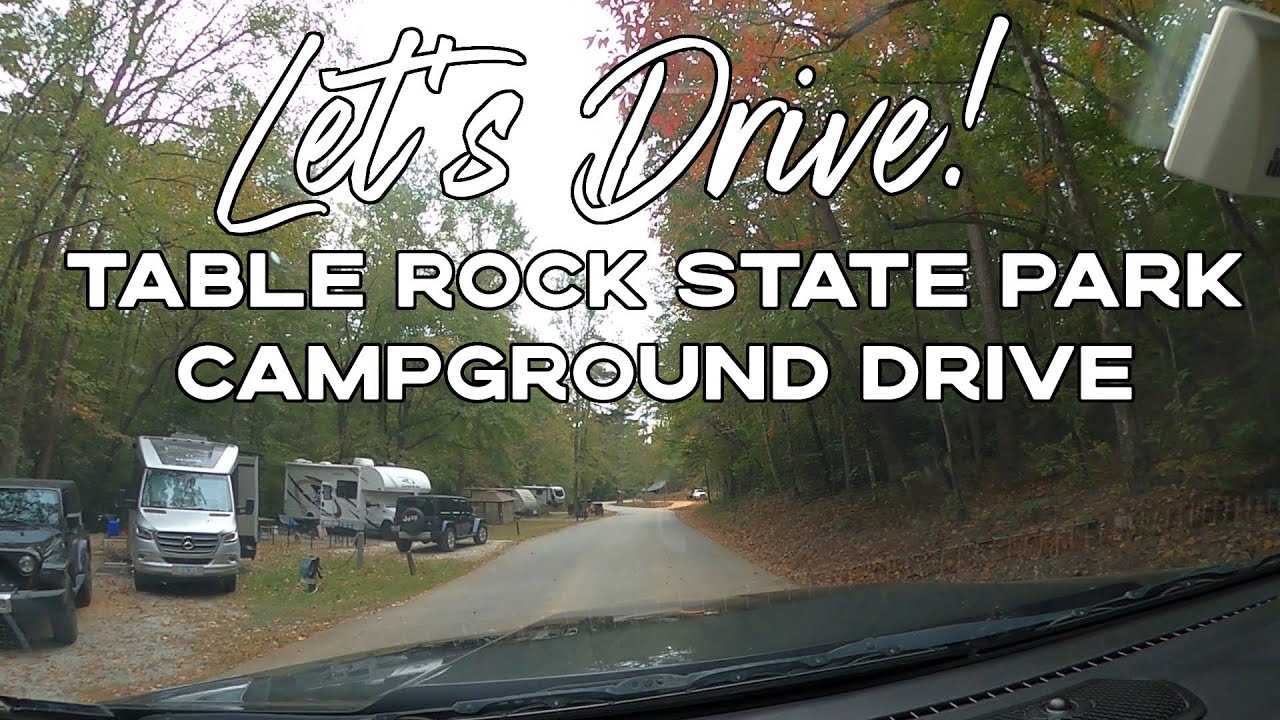Let's Drive - Table Rock  State Park Mtn Laurel Campground Autumn Drive-Thru South Carolina