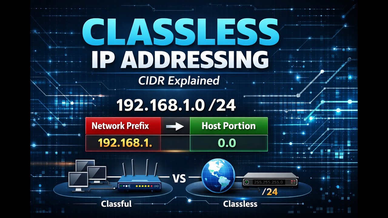 Classless IP Addressing Explained | Basic Concept (CIDR) #ccna #itsupport #ccnatraining #bbtechhub