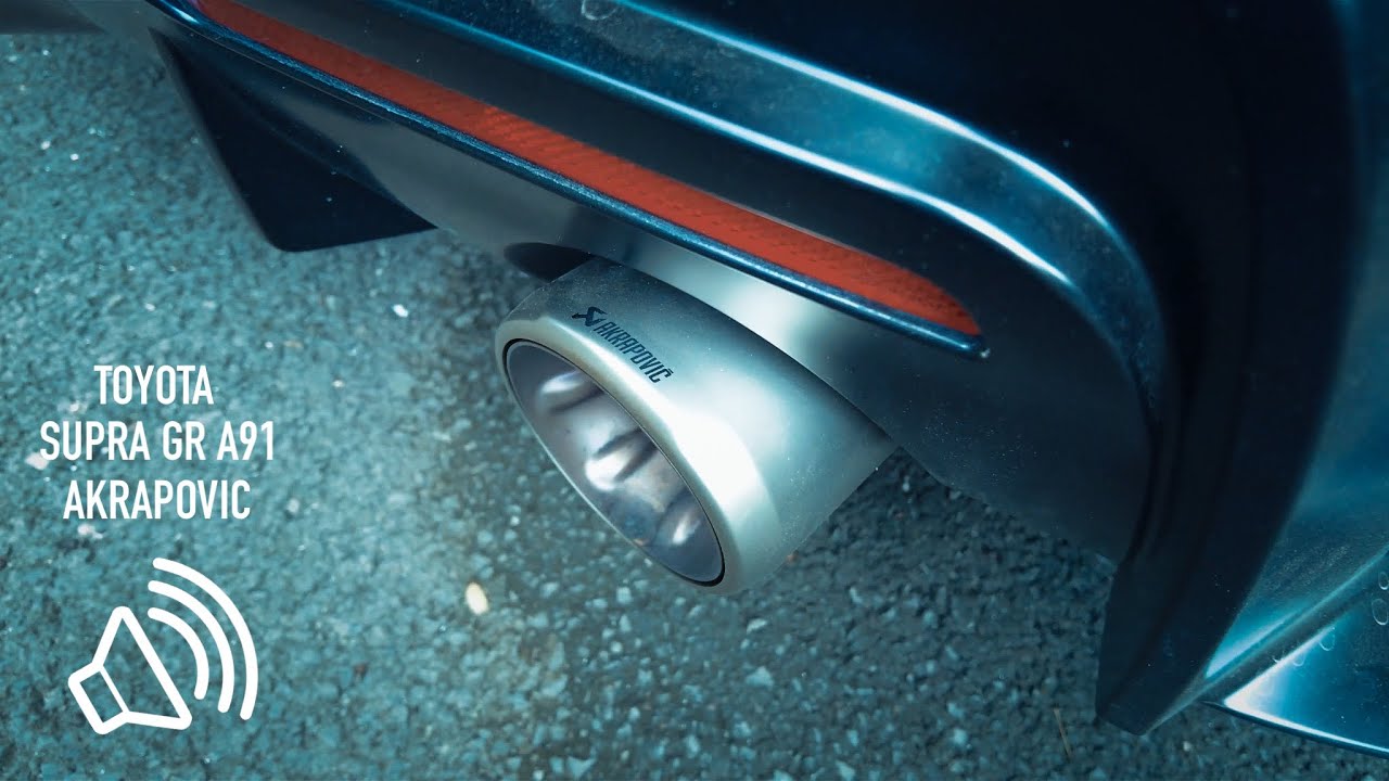 Toyota Supra GR Akrapovic Exhaust sound