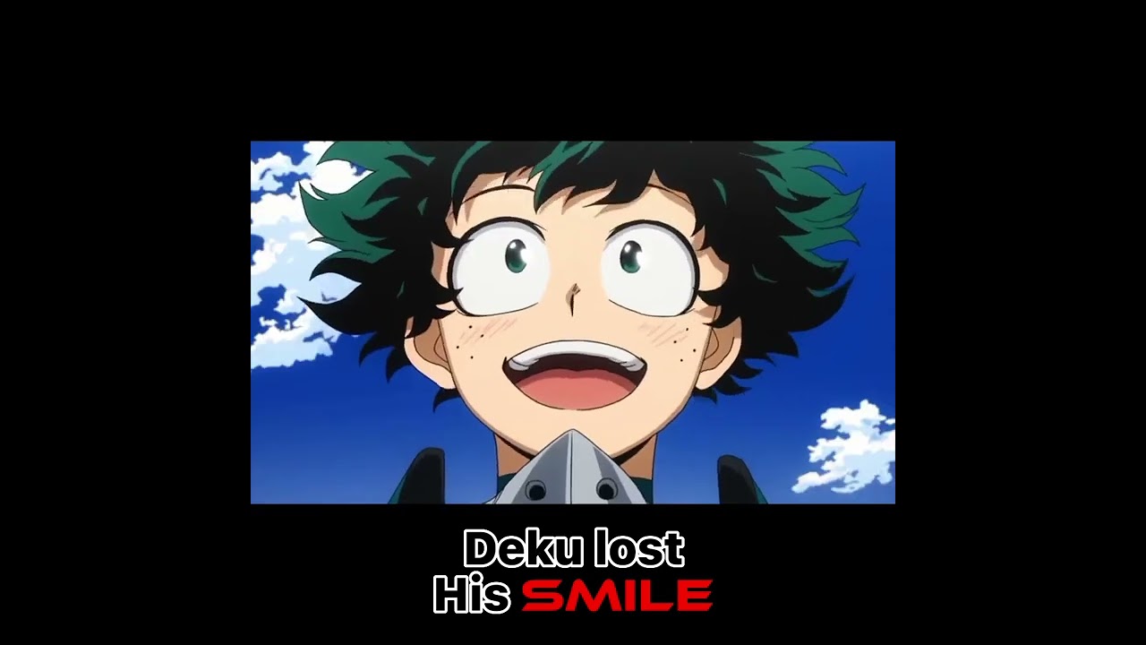 Deku&rsquo;s last smile😭😢 #foryoupage #MHA #sad