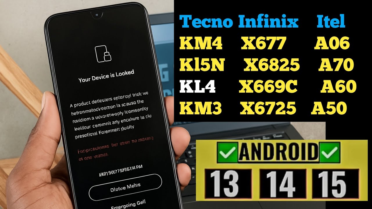 ‎🔓 Como Remover MDM Tecno KL4 Android 14 (Compatível Infinix e Itel – Segurança 2024/2025)