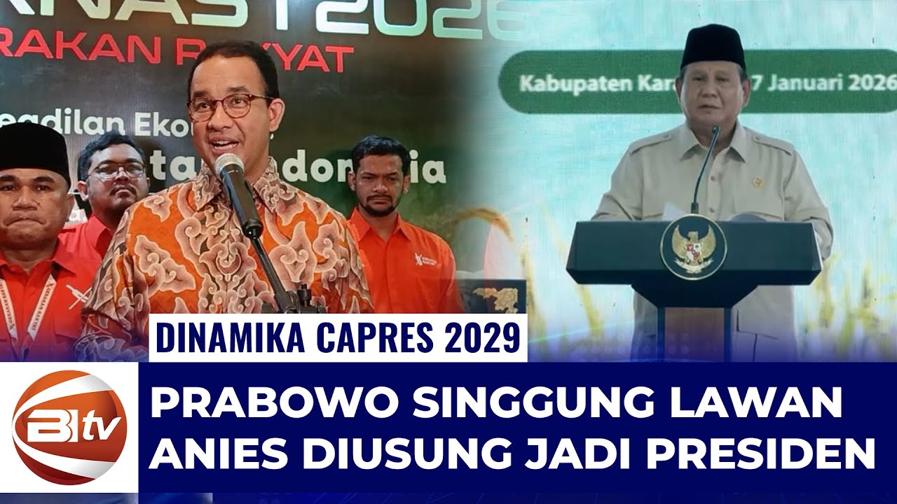 Saat Prabowo Singgung Soal Lawan Politik, Nama Anies Muncul untuk Pilpres 2029