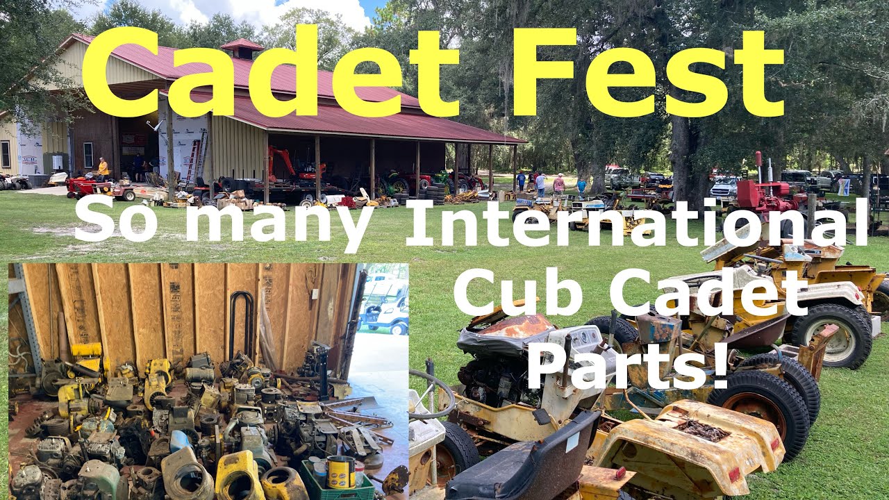 Международный фестиваль садовых тракторов Cub Cadet! Столько б/у деталей, просто ошеломляюще!
