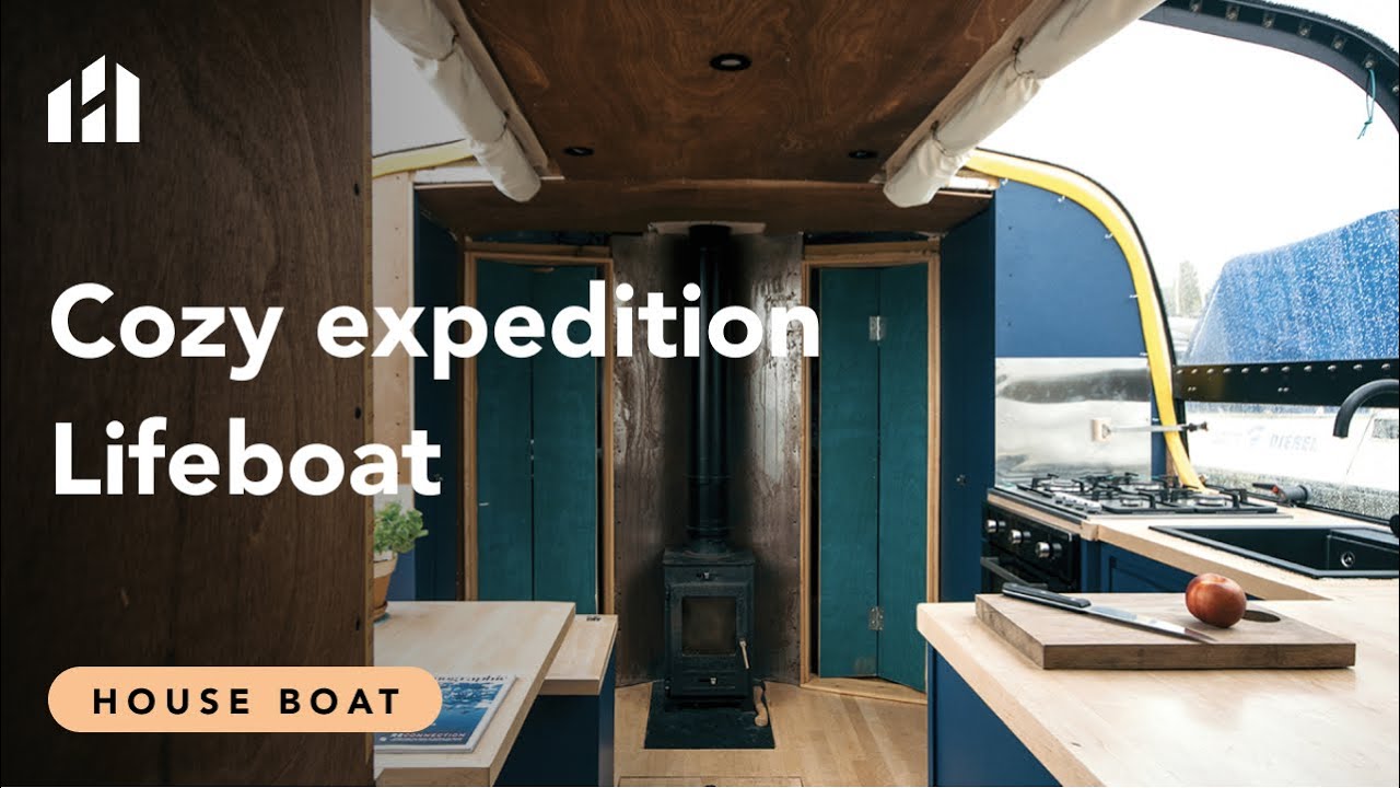 Ultimate Floating Tiny Home - (Affordable Re-purposed Lifeboat)