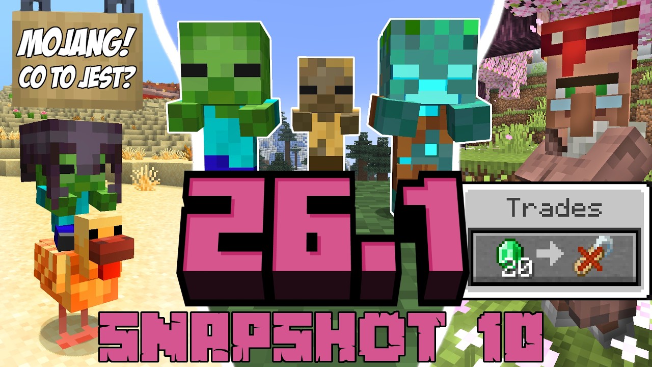Minecraft 26.1: [Snapshot 10] Szalone ZMIANY! Ale czy DOBRE? NOWE TŁO!