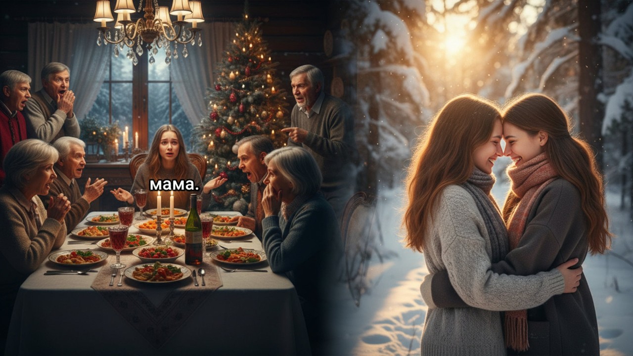 Падчерица жены назвала меня 'мамой' за новогодним столом — наш лесбийский секрет взорвал семью!