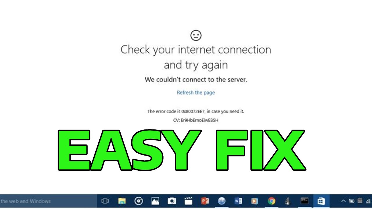 How To Fix Error Please Check Your Network Connection In Windows