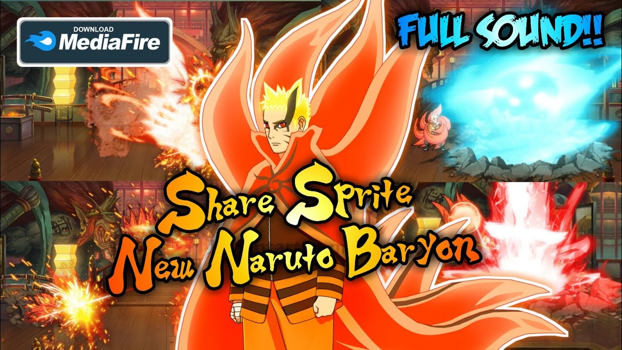 SHARE SPRITE NARUTO BARYON MODE V2!! NEW SKILL CHARACTER | HD SKILL