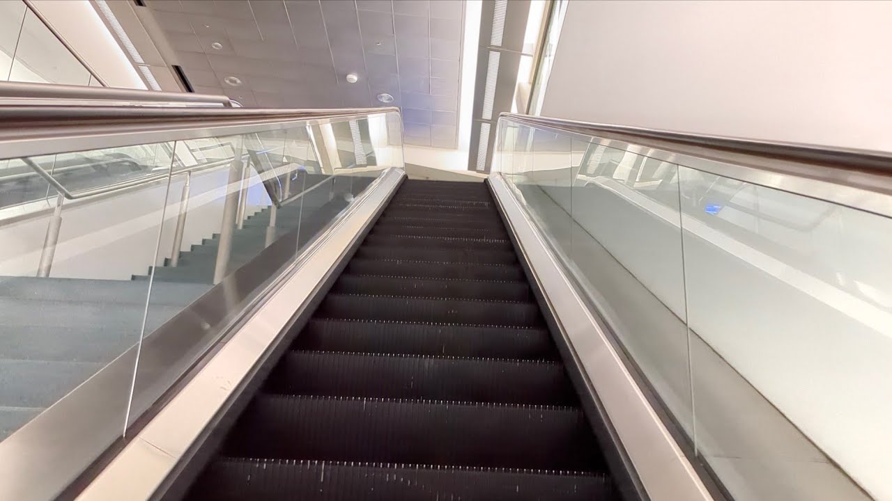 (Final Set) Montgomery KONE Escalators - San Francisco Airport International Terminal Gates A9-A10