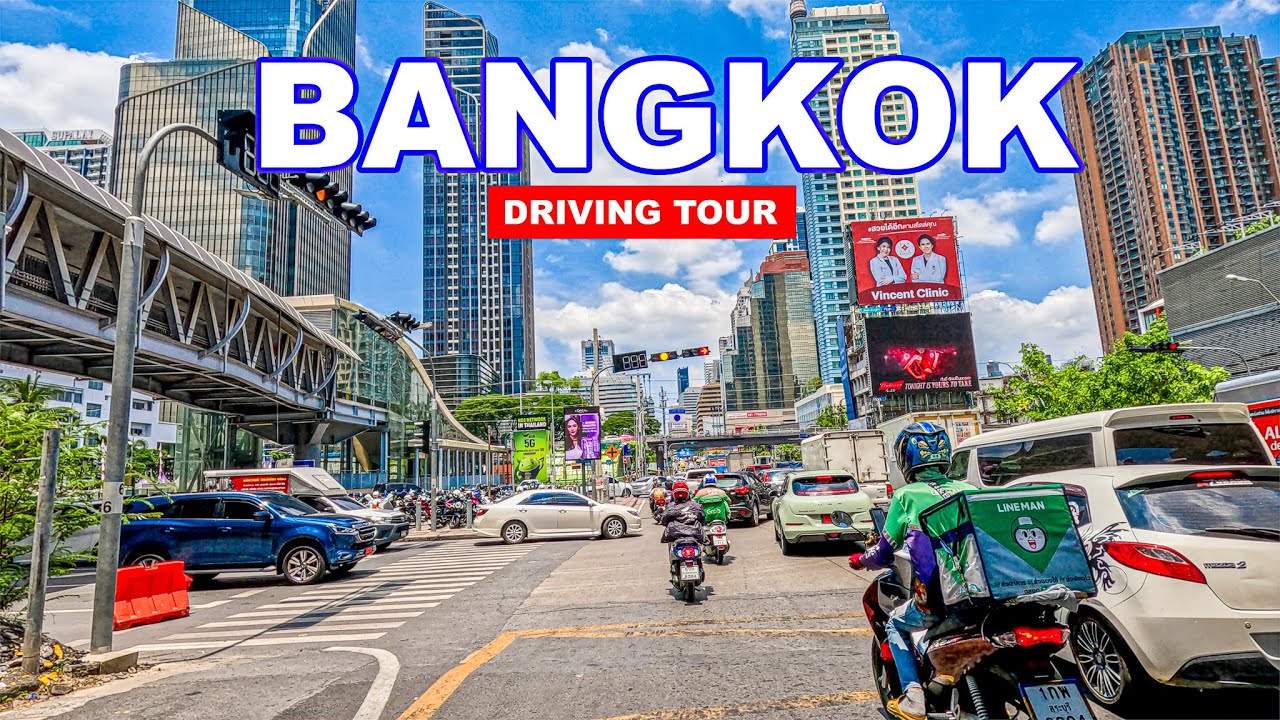Driving In Bangkok City | Bangkok City Tour 🇹🇭🚘❤️