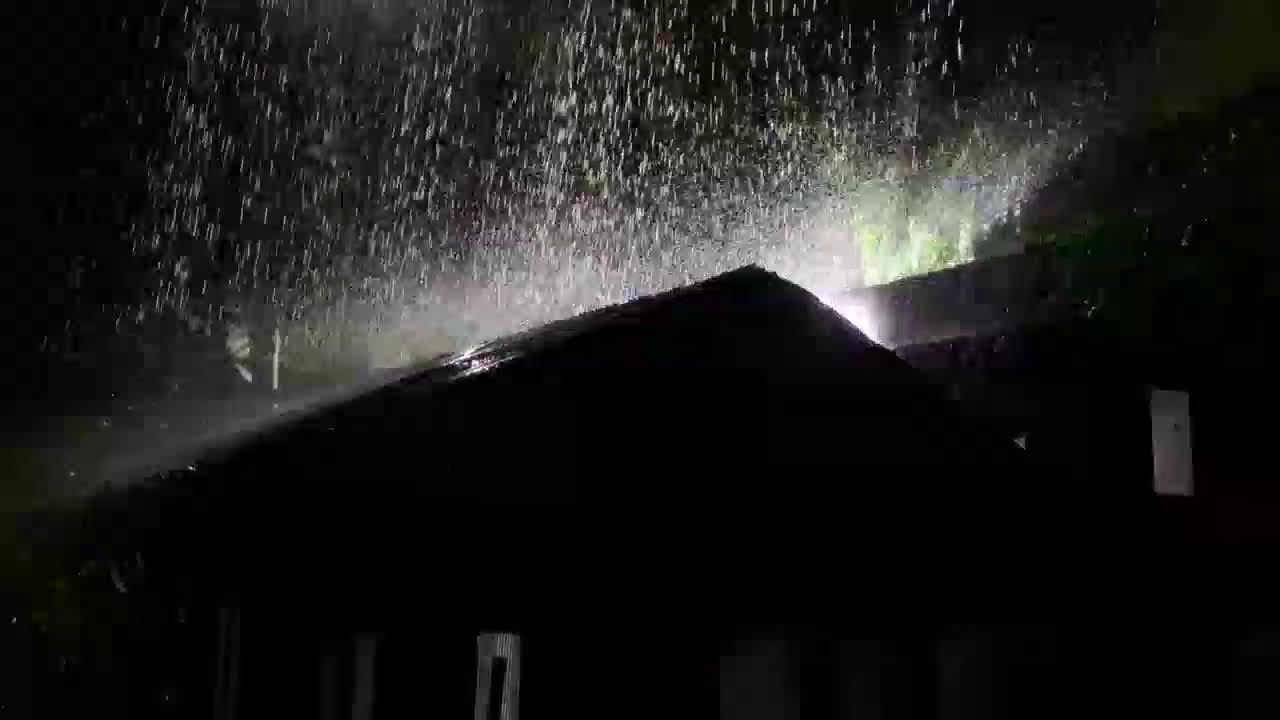 Fall Asleep in 3 Minutes 🌧️ Heavy Rain and Thunder on Tin Roof for Deep Sleep and Stress Relief #1