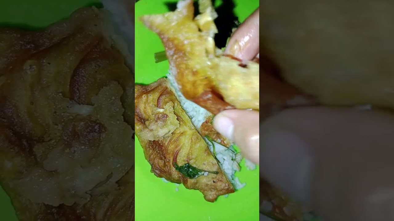 Makan lauk tumis kangkung sambal dan tempe mendoan #fypシ #food #asmr #tumis #tempe 