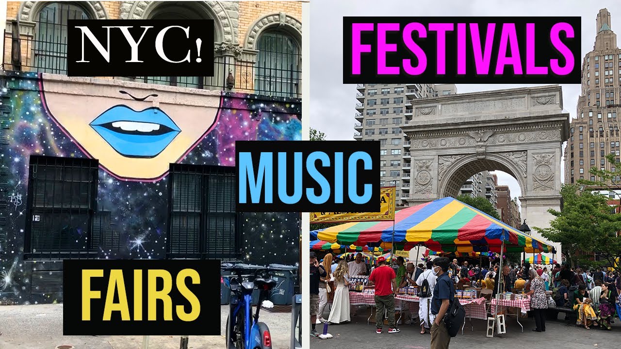 ST MARKS PLACE - WASHINGTON SQUARE PARK ARCH - FESTIVALS, FAIRS, MUSIC. & BAGELS!! NYC VLOG DAY 2!