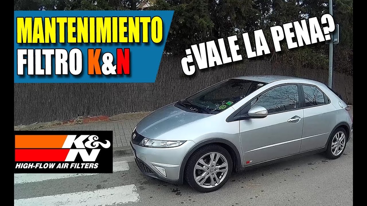 Mantenimiento Filtro de aire K&N, cambiar filtro en Honda Civic. ¿Filtro de serie o de sustitución?