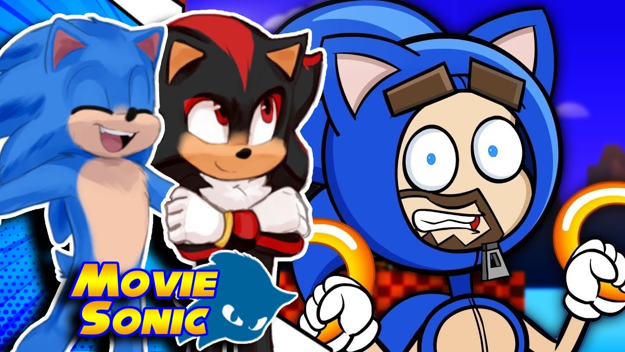 Movie Sonic and Movie Shadow React to Jacksepticeye Animated (Sonic Mania)!!