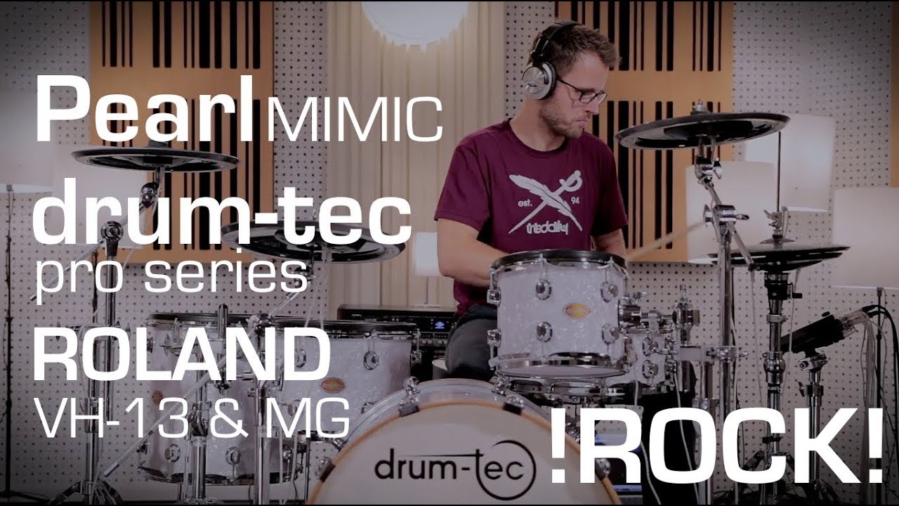 Pearl Mimic Pro with drum-tec electronic drums and Roland e-cymbals performance