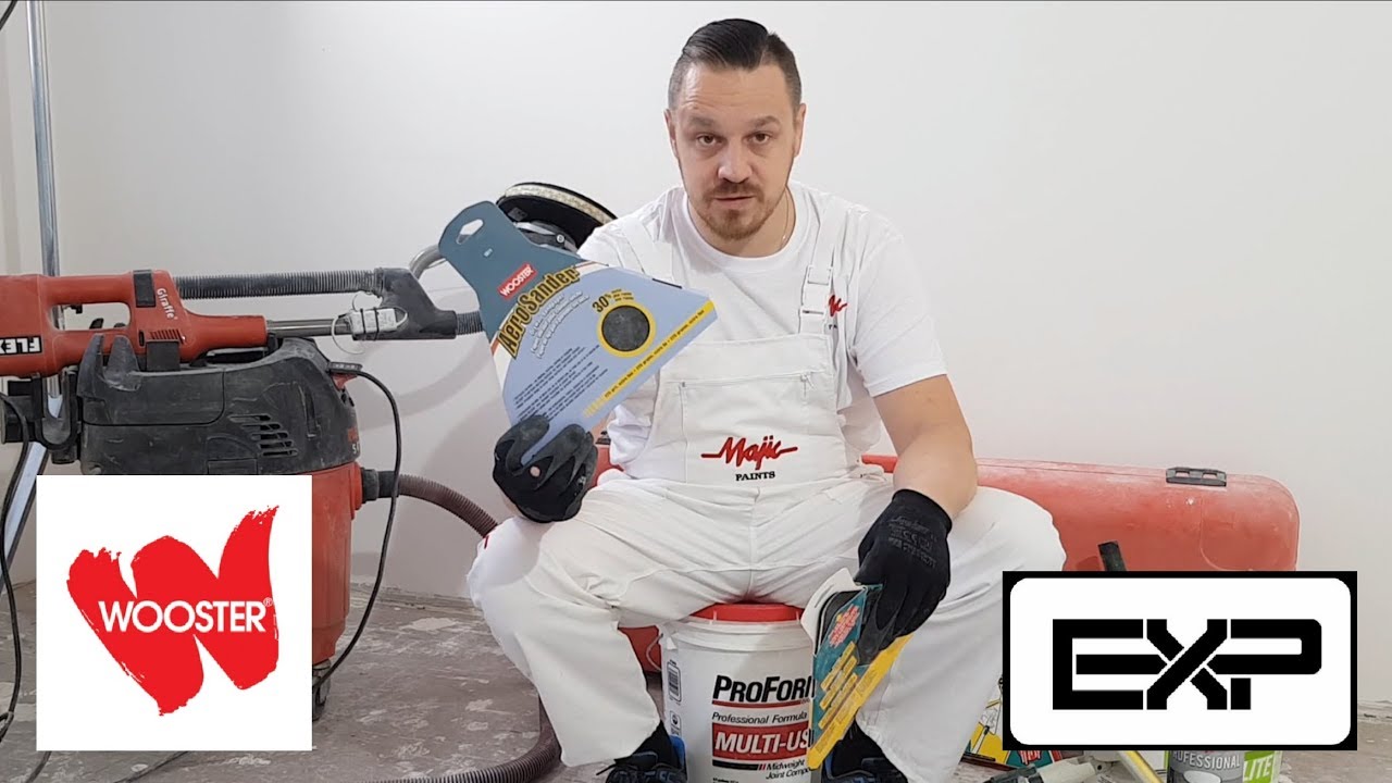 Jak wyszlifować gładź i pomalować podkładem - ProForm, Wooster, Majic