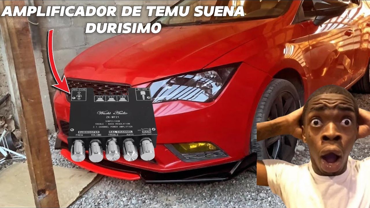 Como instalar amplificador de temu en auto/ Instalamos bajo y amplificador de tema al leoncio
