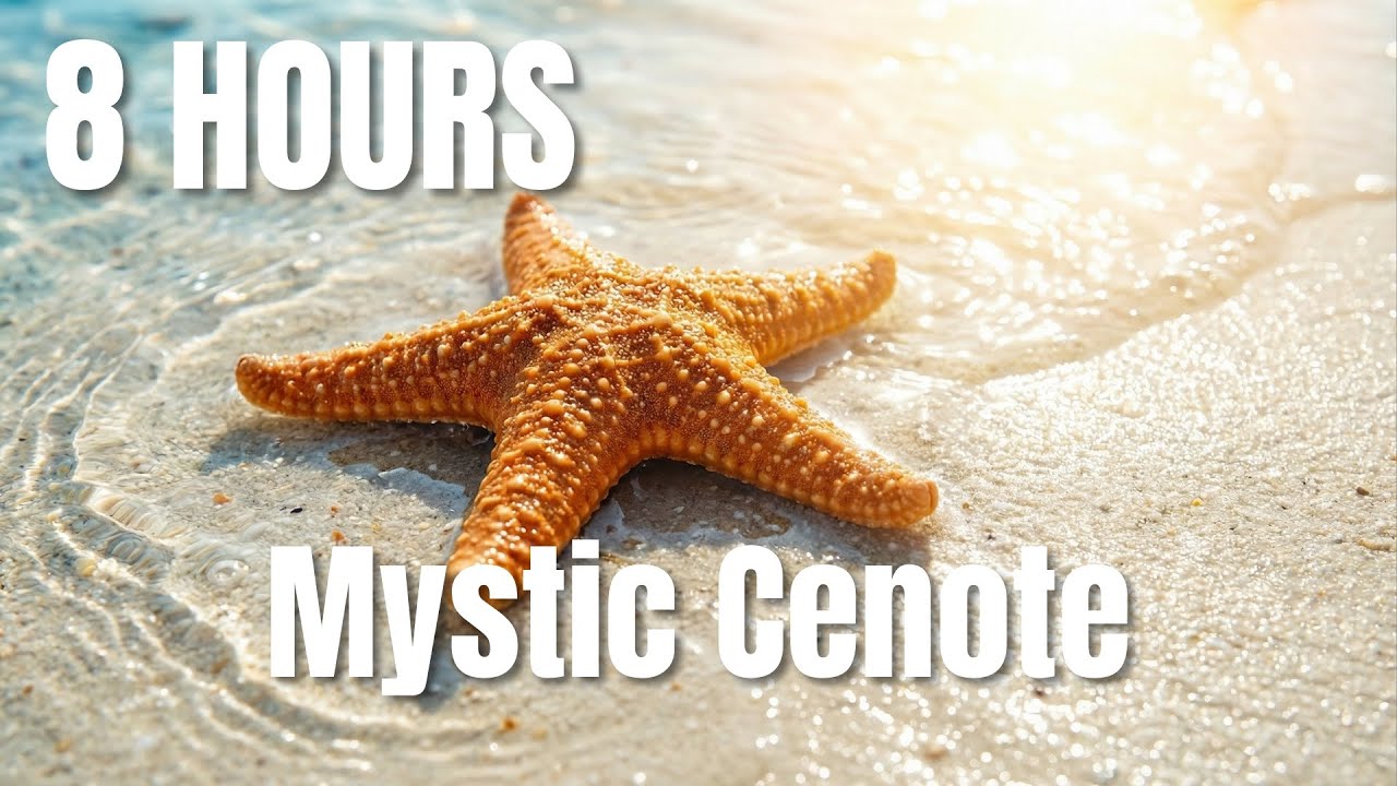 Sleeping Starfish ⭐ 8 Hours Beach Sand Sleep Music ♫ Ocean Wave Lullaby