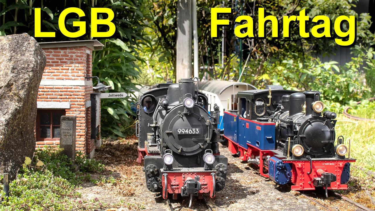 Dampfloks im Einsatz - LGB Fahrtag