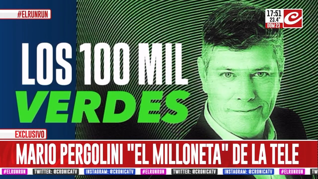 Mario Pergolini renov&oacute; por 100 mil d&oacute;lares para 2026