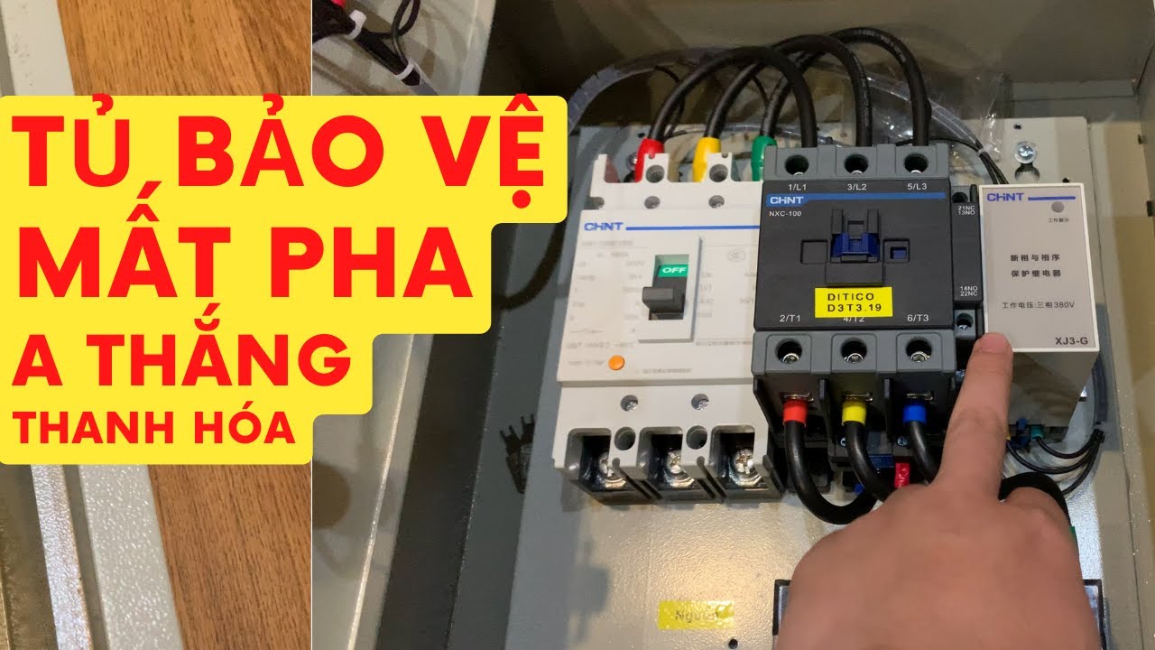 Tủ bảo vệ mất pha 100A chint gửi A Thắng Thanh Hóa