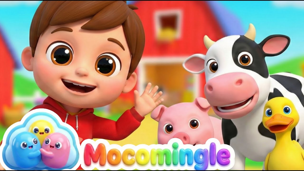 ✨ The Farm Animals Song | Moo, Baa, Quack🐑 | 3D Nursery Rhymes for Toddlers 🌈